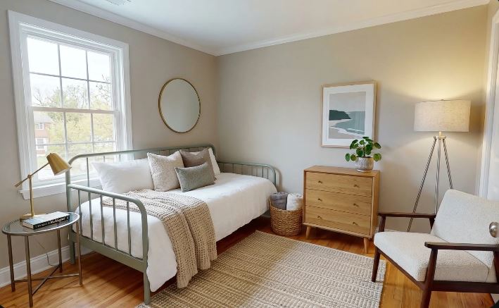 Bedroom furnished (before)